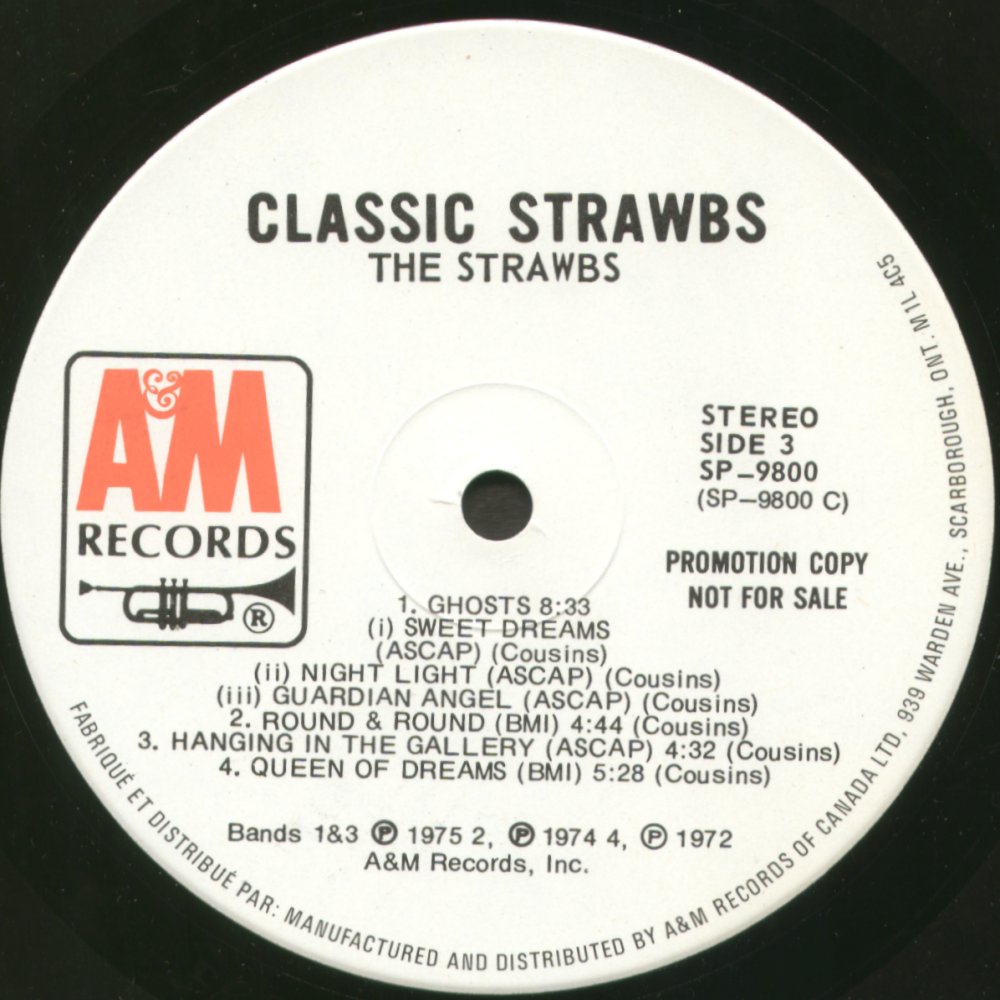 Classic promo Strawbs side 3